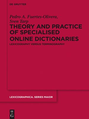 cover image of Theory and Practice of Specialised Online Dictionaries